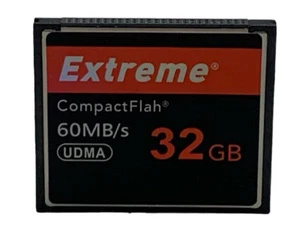 Original Extreme CompactFlash Storage Memory Card UDMA Speed Up to 60MB/s 32GB - Picture 1 of 7