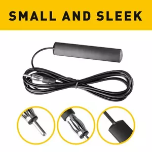 Hidden Amplified Antenna Kit Stereo AM/FM Radio for Universal Car Motor 118Inch - Picture 1 of 11