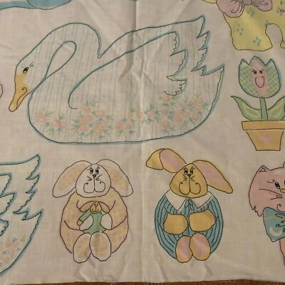 Vintage Cotton Canterbury Atlanta Easter Bunny Craft Applique Jackie Stephens 92 - Image 1 of 4