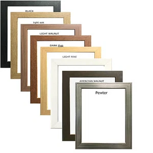 Photo Frames Picture Frames Poster Size Frames Wooden Effect In Black Oak White - Picture 1 of 13