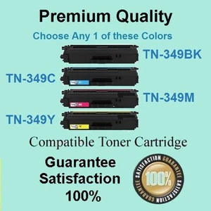 Any TN349 TN-349 B/C/M/Y Toner Compatible with BROTHER HL L9200CDW MFC L9550CDW - Picture 1 of 5