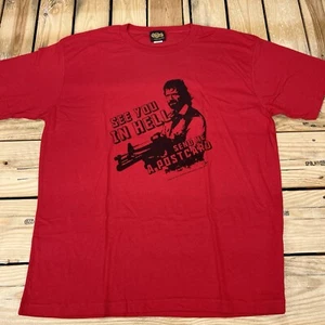Vtg Y2K New Old Stock Chuck Norris See You in Hell Graphic T-Shirt Men's XL - Picture 1 of 6