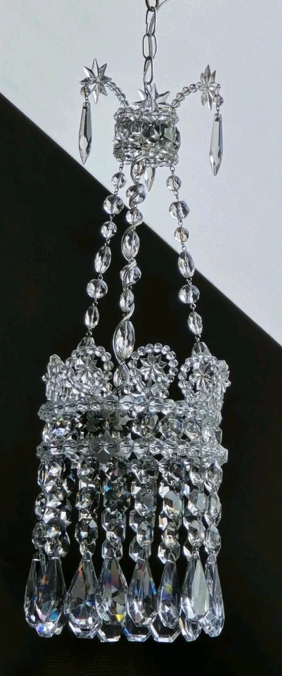 Lustre Pampilles Cristal Ancien - Photo 1/1