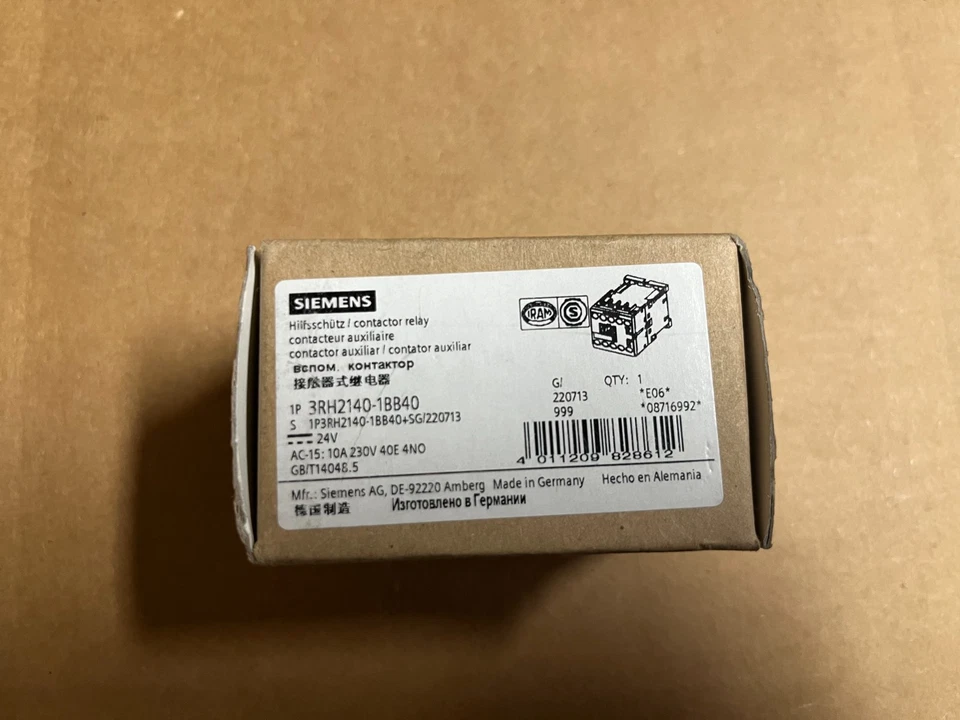 Contactor Siemens 3RH2140-1BB40 nuevo EN CAJA Foto 1 de 1
