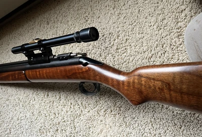 Sheridan Blue Streak .20 Rifle w/ Scope TIGER STRIPE WALNUT STOCK = LOOK AT ME ! - Image 1 of 4