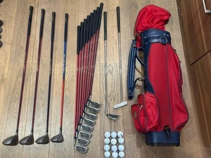 Mens Full Golf Clubs Set + Golf Bag - Regal Golf Driver/Woods/3-SW Irons/Putter - Picture 1 of 24