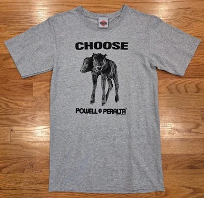 Powell Peralta Choose Shirt S 2004 Two Headed Goat Skateboard Stacy Peralta Y2K - Image 1 of 4
