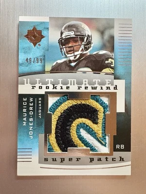 Maurice Jones-Drew 2007 UD Ultimate Collection Rookie Rewind Super Patch #’d /99 - Image 1 of 2
