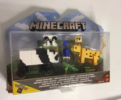 MINECRAFT Jungle Dwellers Figure Pack MOJANG Mattel GLC79 2020 Comic Maker NEW - Image 1 of 4