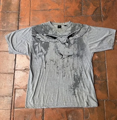 Camiseta vintage Y2K Karl Kani Eagle AOP XL Grunge Cyber Hip-Hop Foto 1 de 4