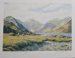 Wast Water , Lake District . Signed Print By Jill Aldersley - Picture 1 of 4
