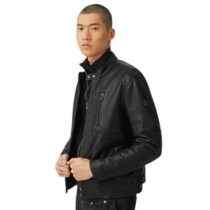 Belstaff Long Way Up Montana Moto Jacke Grain Leather schwarz Gr. US 36 IT 46 - Bild 1 von 15