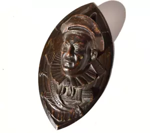 19th Century Dutch Bronze Court Jester Clown Wall Mount Match Safe Vase Planter - Picture 1 of 12