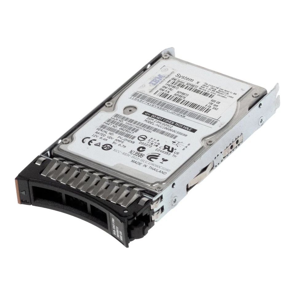 Hard Drive IBM 90Y8873 90Y8876 HUC106060CSS600 600GB 10K 64MB SAS-2 2.5 " Inch - Image 1 of 3