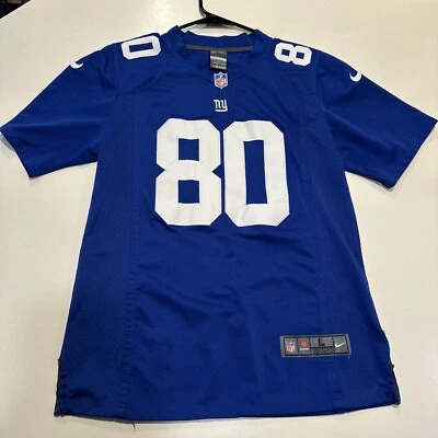 Camiseta Nike On Field NFL New York Giants #80 Victor Cruz azul juvenil tamanho grande - Imagem 1 de 4