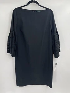 LAUREN RALPH LAUREN Womens Laser fit  Bell Sleeves Cocktail Dress Size 10 - Picture 1 of 8