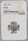 1961 10c Roosevelt Silver Proof Dime Ten Cents NGC PF67