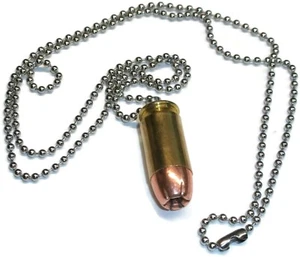 Kugel Halskette Hals Kette 0,45 ACP Hohlspitze Metallmantel Messinggehäuse - NEU - Bild 1 von 4
