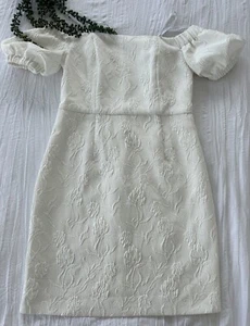 Forever New White Off Shoulder Dress Size 10 - Picture 1 of 6