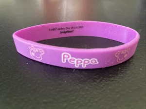Peppa pig purple silicon collector’s bracelet - 2003 - hard to find - Picture 1 of 2