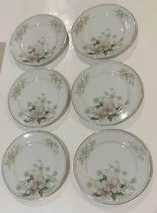 GRACE CHINA~”ROCHELLE” DESSERT PLATES~SET OF 6~JAPAN~6.5” - Picture 1 of 3