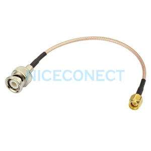 Enchufe macho SMA a enchufe macho BNC coleta RF puente coaxial RG316 cable 15 cm - Imagen 1 de 3