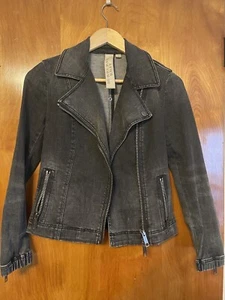 Burberry Denim Blaze/Jacket Women Size XS (2) Black  - Picture 1 of 14