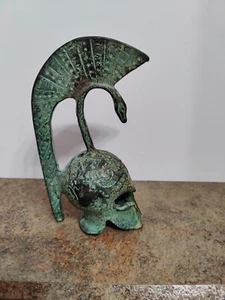 Vintage Roman Trojan Brass Gladiator Helmet - Picture 1 of 6