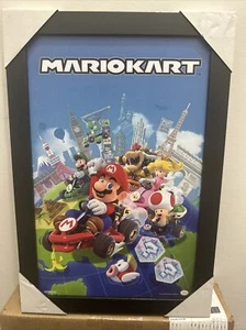 Super Mario Kart 2 Wandbild Original - Holzrahmen limitierter Fund. - Bild 1 von 1
