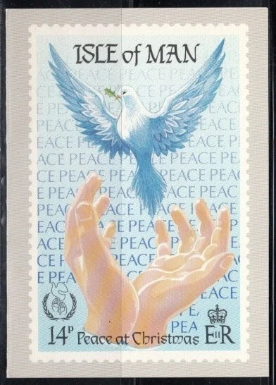 ISLE OF MAN Peace in Christmas GREETING CARD II - Image 1 of 1
