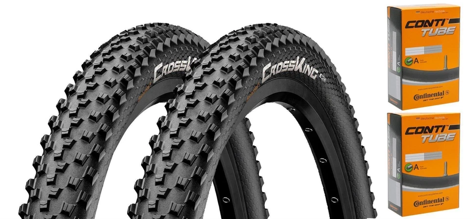 2 pneumatici bici Continental Cross King Wire MTB nero 20" 24" 26" 27,5" 29" - Immagine 1 di 1