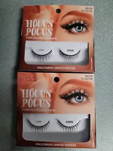 Kiss Hocus Pocus Halloween Limited Edition Lashes Luna & Helena Sealed - Picture 1 of 1