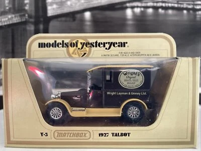 WRIGHTS COAL SOAP Matchbox Lesney 1978 Models of Yesteryear Y5 1927 TALBOT - Image 1 of 4