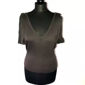Top Diesel Marrón Estilo Griego en Pequeño Reino Unido 6-8 *en excelentes condiciones* Y2K De Colección - Imagen 1 de 12