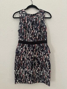 MILLY of NY Multicolor Zipper Sheath Dress - Size 6 - Picture 1 of 5