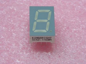 Lot x3:Afficheur 7 segments SC52 116 WA Kingbright SC52-116WA 13mm vert (PLA021) - Picture 1 of 1