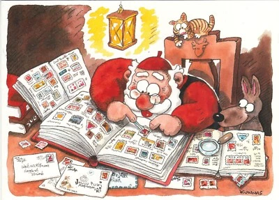 Christmas Mauri Kunnas Dog Hill Reindeer Santa Brownies Finland FDC Card 1996 - Image 1 of 2