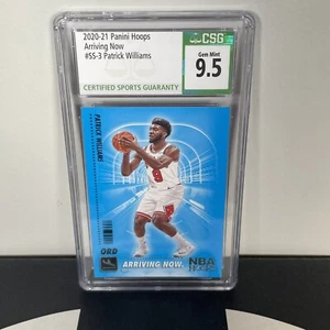 Patrick Williams 2020-21 Hoops Arriving Now Rookie Rc SS-3 Chicago Bulls CSG 9.5 - Picture 1 of 2