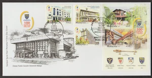 (MF333Q)MALAYSIA 2005 CENTENARY OF UNIVERSITY MALAYA STAMPS & MS ON 1 FDC - Picture 1 of 1
