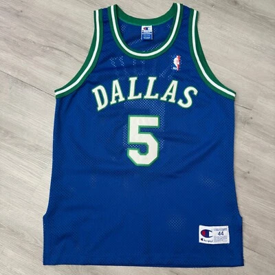 Camiseta autêntica JASON KIDD Dallas Mavericks Champion 44 Grande Mavs Vintage - Imagem 1 de 4
