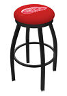 Detroit Red Wings HBS Black Swivel Bar Stool with red Cushion (30")