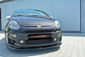 Labio de alerón CUP NEGRO para Fiat Grande Pinto EVO ABARTH frontal enfoque de espada  - Imagen 1 de 10