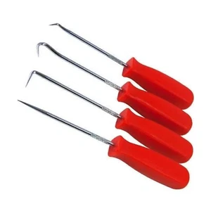 JUEGO DE 4 PIEZAS DE PICK & GANCHO SELLO DE RESORTE O ANILLO REMOVEDOR DE JUNTAS DE ELIMINACIÓN DE PICOS HERRAMIENTA - Imagen 1 de 1