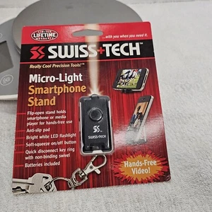 Swiss Tech Keychain Micro-Light Smartphone Stand - Picture 1 of 2