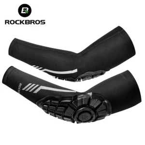 ROCKBROS Elbow Pads Motorcycle Bicycle Ice Silk Summer Anti-UV Elbow Protector - Picture 1 of 14