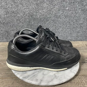 Adidas Porsche Design Shoes Mens 9.5 Black Leather Lace Up Driving Sneakers - Picture 1 of 20