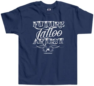 Camiseta Threadrock Niños Futuro Tatuaje Artista Niño Pequeño Ocupación Trabajo Carrera - Imagen 1 de 6