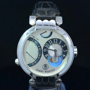 Harry Winston Excenter 200-MMTZ39W 18K White Gold - Picture 1 of 10