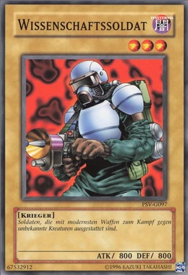 YuGiOh Wissenschaftssoldat (V.1) PSV-DE097 Common NM 1st - Bild 1 von 2
