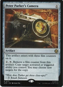 Peter Parker's Camera R Marvel's Spider-Man 171 casi nuevo normal Magic The Gathering - Imagen 1 de 2